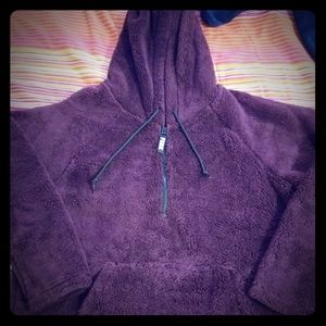 PINK softest Teddy Zip hoodie NWT